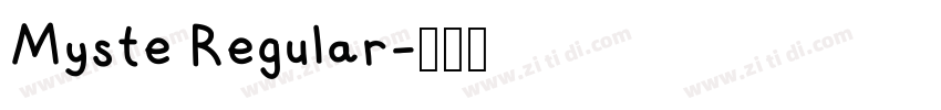Myste Regular字体转换